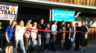 Ribbon cutting ceremony at Champions