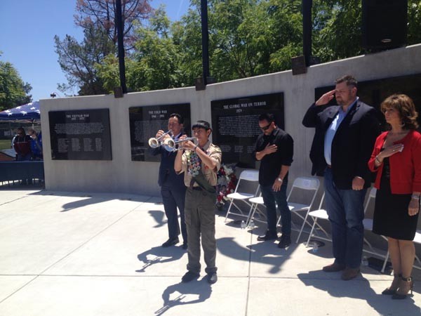 Tommy and Derek Gong playing Taps.