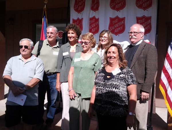 Father Matt Conrad, Cristina Sirotta, Natalie Burton, Art Salazar, Vicky Terhune, Mark Rehfield and Patrick Lynch with Sharon West as the Program Coordinator. 