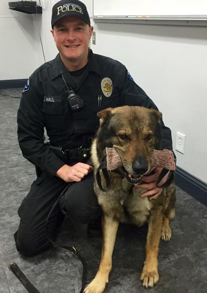 Hall and Atza atascadero police K9