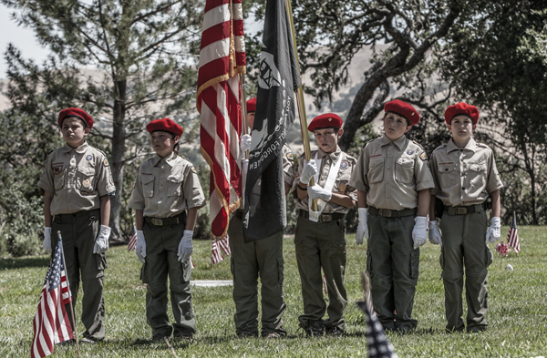 A service was also held at the Atascadero Cemetery.