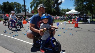 Derek and Atlas (2) Jay attended Cycle de Mayo on Sunday.