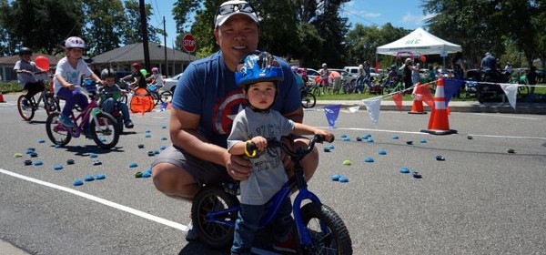 Derek and Atlas (2) Jay attended Cycle de Mayo on Sunday.