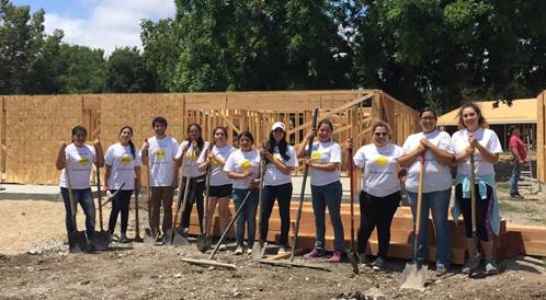 PSHH College Club lends homebuilders a hand for NeighborWorks Week 2016.