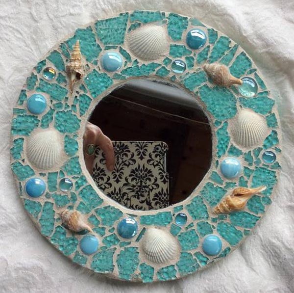 Venetian Mirror With Seashell Embellishments