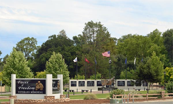 Faces of Freedom Veterans Memorial in Atascadero