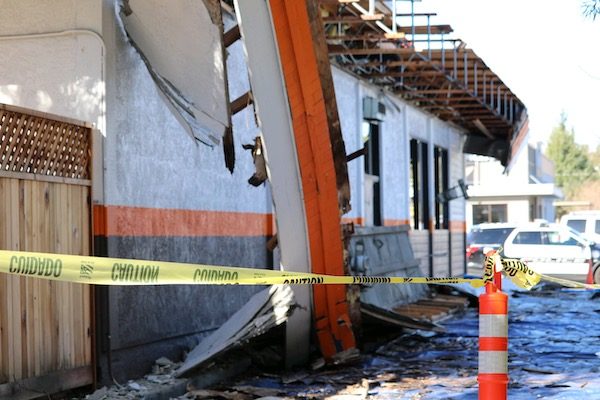 roof collapses atascadero reasturant