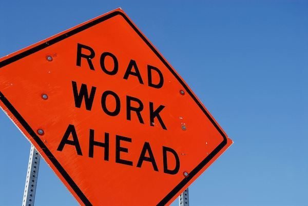 road work ahead