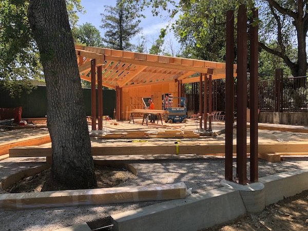 construction continues at the Atascadero Zoo, although the zoo itself is closed.