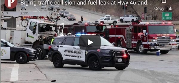 Collision, diesel leak on Hwy. 46 east at Hwy. 101 underpass cleared – See video