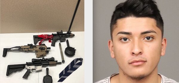 [caption id="attachment_127053" align="aligncenter" width="600"] Items found included materials related to gang affiliation, a Glock Micro Conversion Kit, large-capacity magazines, and two assault rifles. Cesar Diego Ortega, 20, of Nipomo, pictured right.[/caption] Several items were recovered by detectives which 'prompted further investigation' –On May 27, members of the San Luis Obispo County Sheriff's Gang Task Force, San Luis Obispo County Probation Department, and the Arroyo Grande Police Department conducted a probation search of a residence in the 300 block of Neptune Drive in Nipomo. During the search, there were several items recovered by detectives which prompted further investigation. These items included materials related to gang affiliation, a Glock Micro Conversion Kit, large-capacity magazines, and two assault rifles. The two firearms recovered were a Panther Arms A-15 semi-automatic SBR (Short Barreled Rifle) and a semi-automatic "Ghost gun" SBR. A "Ghost gun" is generally a privately made firearm with no associated serial number from a commercial manufacturer. As a result of the investigation, 20-year-old Cesar Ortega of Nipomo was arrested and booked into County Jail for possession of an assault weapon and possession of a short-barreled rifle.