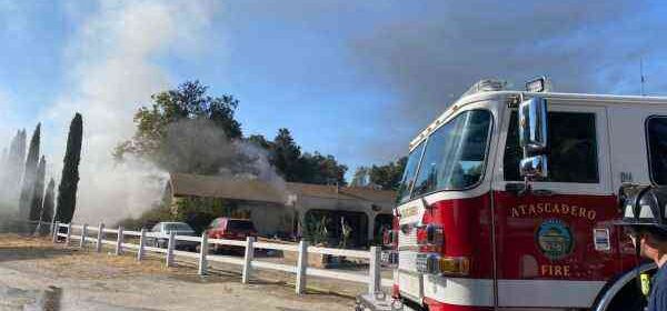 Structure fire reported in Atascadero Sunday