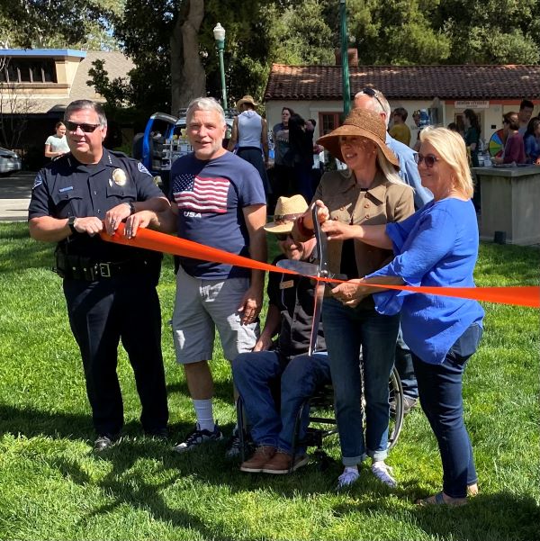 Ribbon Cutting by Heather Moreno and Robin Gable