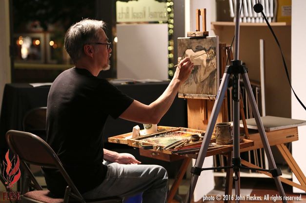 Warren Chang painting demo