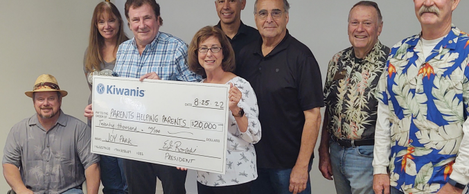 Atascadero Kiwanis Club donates to Parents Helping Parents