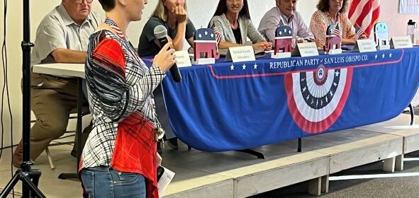 Amanda Clark introduces candidates