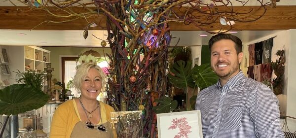 Owner Sam Baker poses with Nursery GM, Mike Arnold