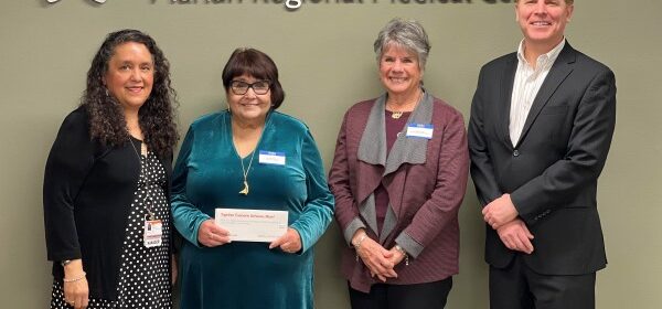 Receiving Dignity Health Award