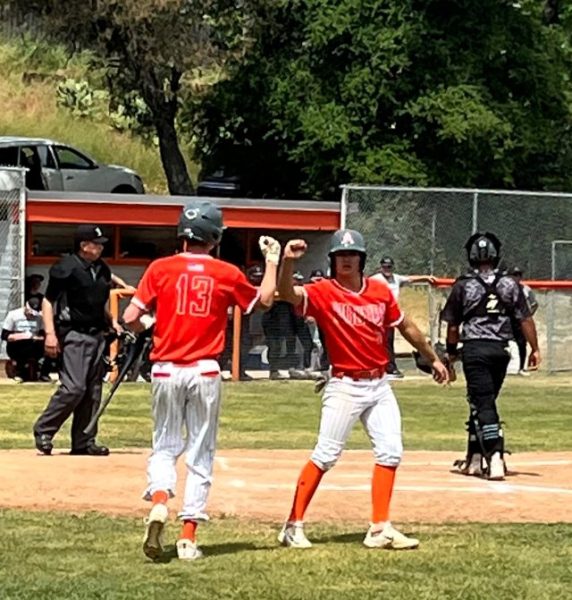 Greyhounds Celebrating after run scored