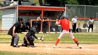 Jake Hixenbaugh at the plate