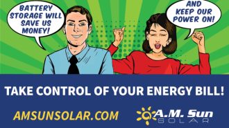 Ever wonder how solar works with a battery? A.M. Sun Solar is here to answer your questions