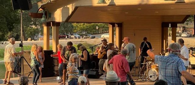 The Cinders Blues Band performing at Atascadero Saturdays in the Park