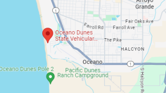 oceano dunes map