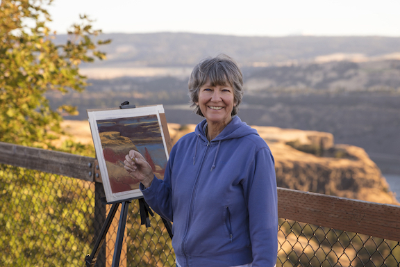 artist Dotty Hawthorne to give demo in morro bay