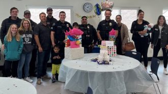 Police throw birthday celebration for children at ECHO Shelter