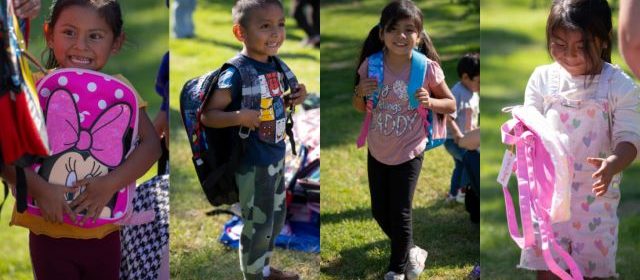 School supplies distributed to 242 children of local farm workers