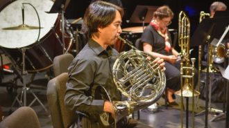 Winter Harmonies concert features wind orchestra, handbell choir duet