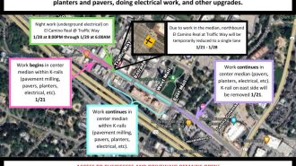 Road construction continues in downtown Atascadero through Friday