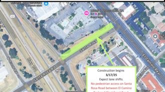 Construction set to improve pedestrian access on Santa Rosa Road