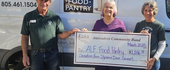 Atascadero Community Band donates to ALF Food Pantry
