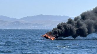 Coast Guard rescues four boaters near Cayucos after fire