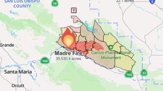 Crews battle Madre Fire near Carrizo Plains