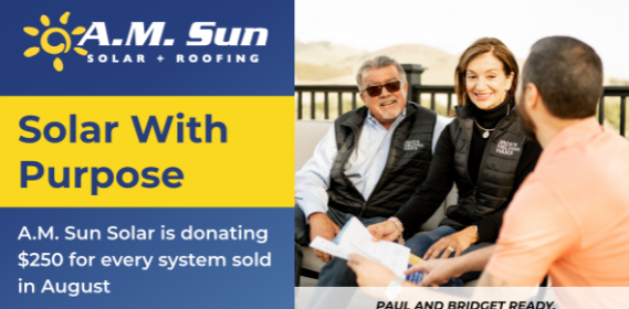 Work with A.M. Sun Solar + Roofing and support Jack’s Helping Hand