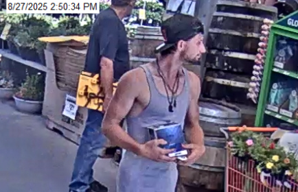 Atascadero Police requesting information on Home Depot shoplifting suspect