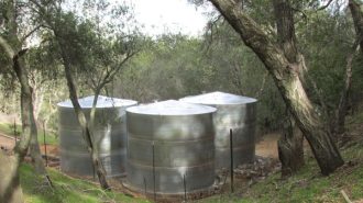galvanized water storage tanks California