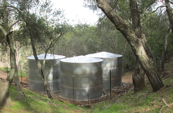 galvanized water storage tanks California