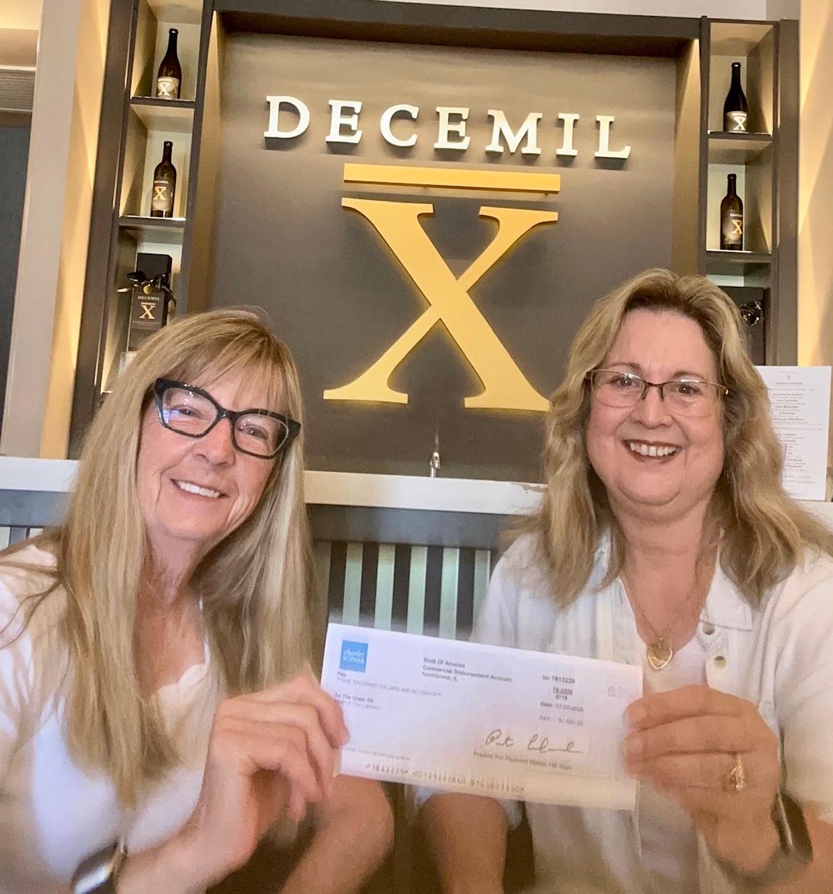 Local winery donates to Templeton Library