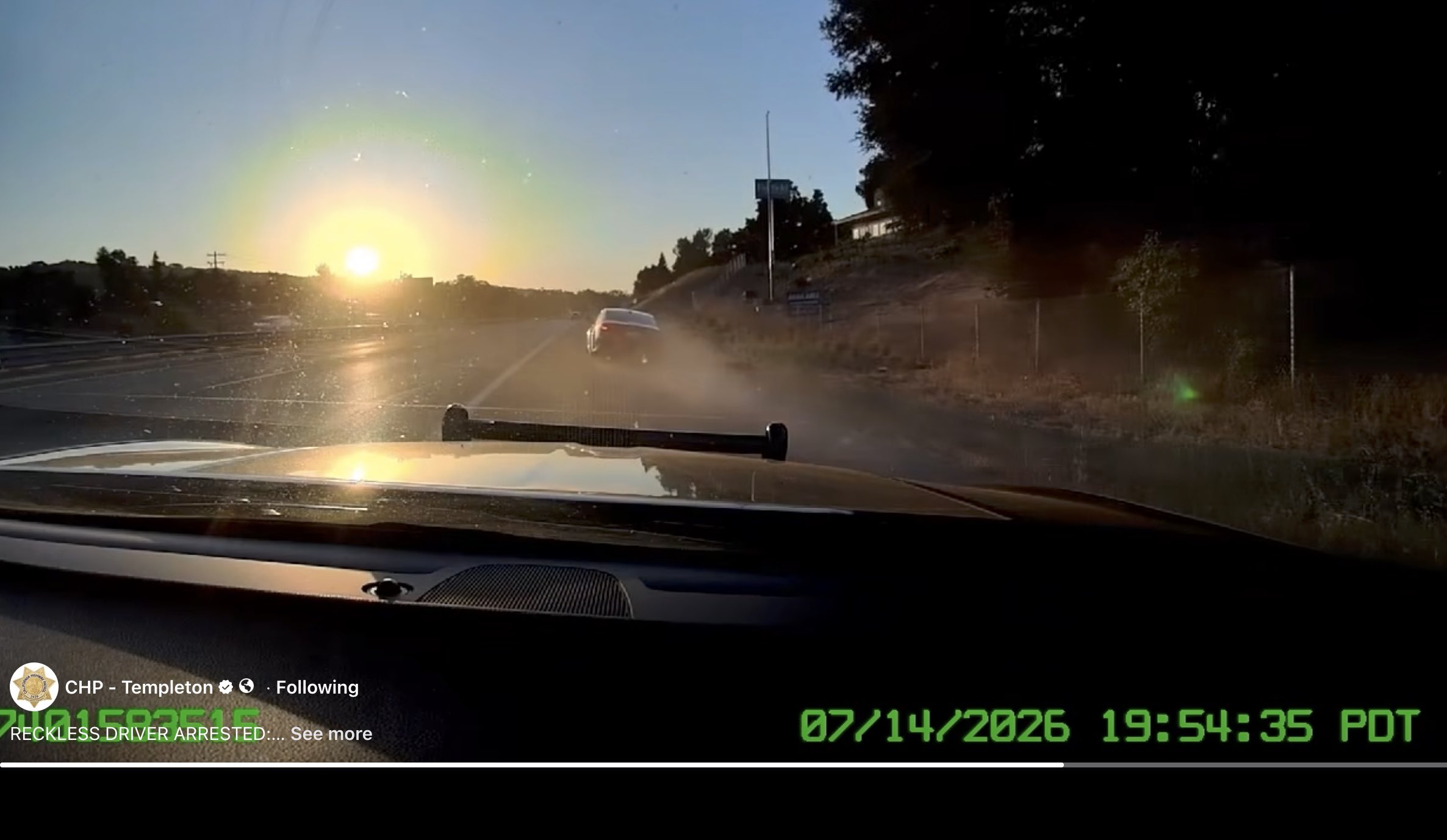 Driver arrested after speeding over 100 mph on Highway 101