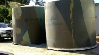 galvanized water tanks Northern California