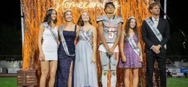 Members of the Atascadero High School homecoming court
