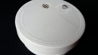 A home smoke alarm